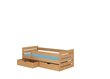Lastevoodi ADRK Furniture Tomi 180x80 küljekaitsega, pruun hind ja info | Lastevoodid | hansapost.ee