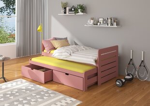 Lastevoodi ADRK Furniture Tomi 200x90, roosa цена и информация | Детские кровати | hansapost.ee