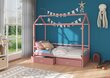Voodi ADRK Furniture Rose 80x190 cm küljekaitsega, roosa hind ja info | Lastevoodid | hansapost.ee