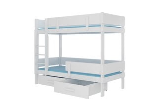 Двухъярусная кровать ADRK Furniture Etiona 80x180 cм, белая цена и информация | Детские кровати | hansapost.ee