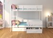 Narivoodi ADRK Furniture Etiona 80x180cm, helepruun/valge цена и информация | Lastevoodid | hansapost.ee