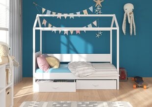 Кровать ADRK Furniture Otello 80x180 см, коричневая/розовая цена и информация | Детские кровати | hansapost.ee