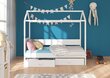 Voodi ADRK Furniture Otello 80x180 cm koos katusega, valge/sinine värv hind ja info | Lastevoodid | hansapost.ee