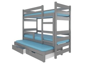 Voodi ADRK Furniture Karlo, hall цена и информация | Детские кровати | hansapost.ee