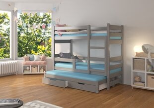 Voodi ADRK Furniture Karlo, hall цена и информация | Детские кровати | hansapost.ee