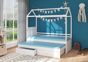 Кровать ADRK Furniture Jonasek 80x180см, темно-серая цена и информация | Детские кровати | hansapost.ee