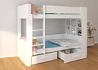 Voodi ADRK Furniture Garet 80x180 cm, valge/helepruun цена и информация | Lastevoodid | hansapost.ee