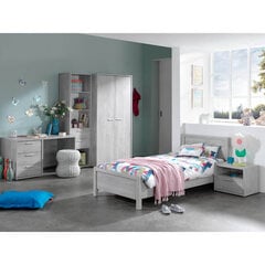 Кровать Vic 90x200 см, светло-серый дуб цена и информация | Детские кровати | hansapost.ee