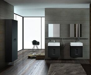 Высокий шкаф-пенал для ванной комнаты Kolo Twins 180 см, серый цена и информация | Шкафчики для ванной | hansapost.ee