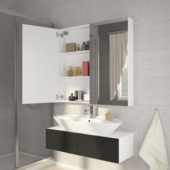 Подвесной шкафчик для ванной комнаты Della, белый цена и информация | Шкафчики для ванной | hansapost.ee