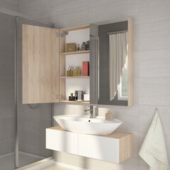 Подвесной шкаф для ванной комнаты Della, цвета дуба цена и информация | Шкафчики для ванной | hansapost.ee