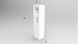 Шкафчик для ванной Kalune Design Star, цвета дуба цена и информация | Шкафчики для ванной | hansapost.ee