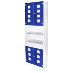 Универсальный напольный шкафчик F1000533, синий/белый цена и информация | Шкафчики для ванной | hansapost.ee
