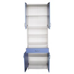 Универсальный напольный шкафчик F1001339, синий/белый цена и информация | Шкафчики для ванной | hansapost.ee