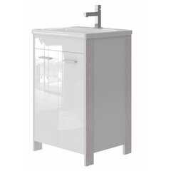 Шкаф для ванной комнаты с умывальником Brooklyn BR-55, белый цена и информация | Шкафчики для ванной | hansapost.ee