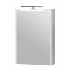 Шкаф подвесной с зеркалом Livorno LVRMC-50, белый цена и информация | Шкафчики для ванной | hansapost.ee