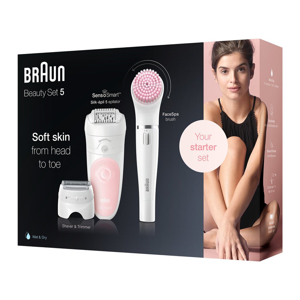 Braun Silk-épil Beauty Set 5 5/885 BS price and information | Raseerijad, epilaatorid ja fotoepilaatorid | hansapost.ee