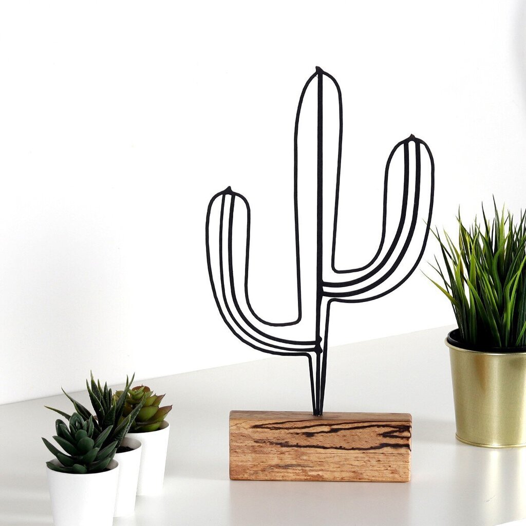 Dekoratiivne kuju Cactus Black hind ja info | Sisustuselemendid | hansapost.ee