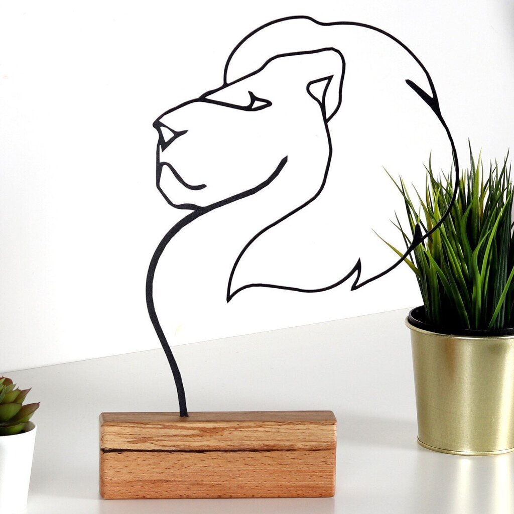 Dekoratiivne kuju Lion Black hind ja info | Sisustuselemendid | hansapost.ee