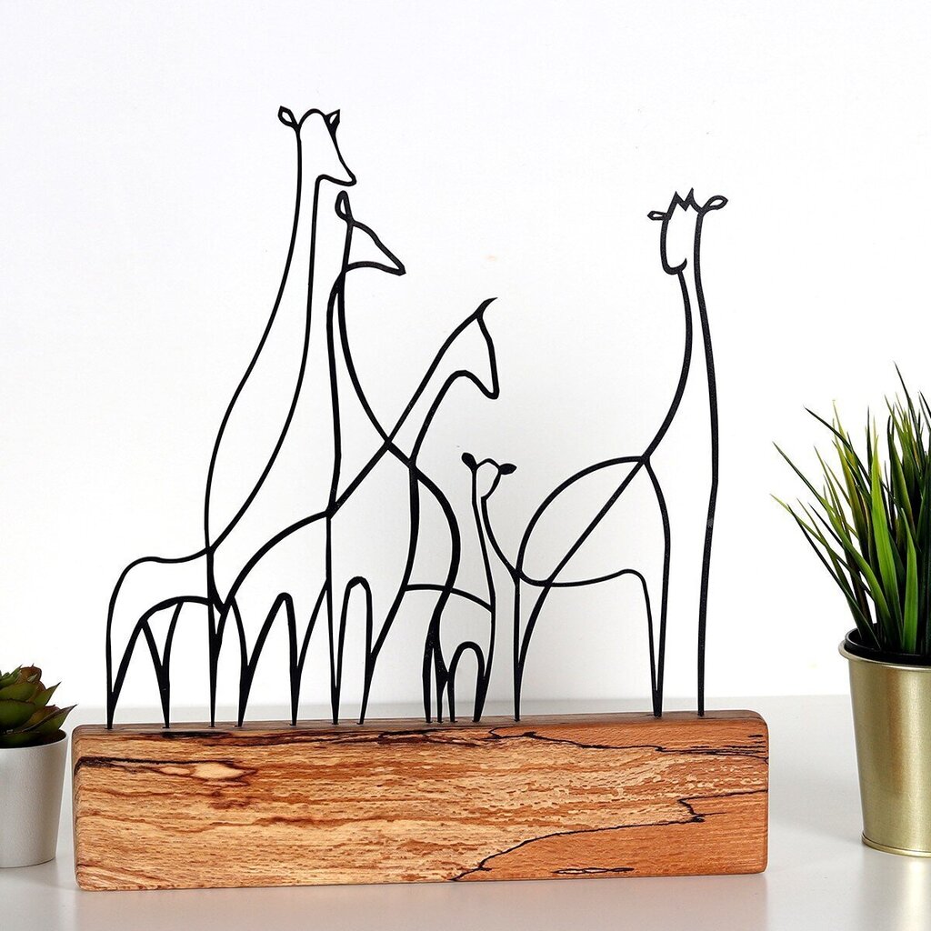 Dekoratiivne kuju Giraffe Black hind ja info | Sisustuselemendid | hansapost.ee