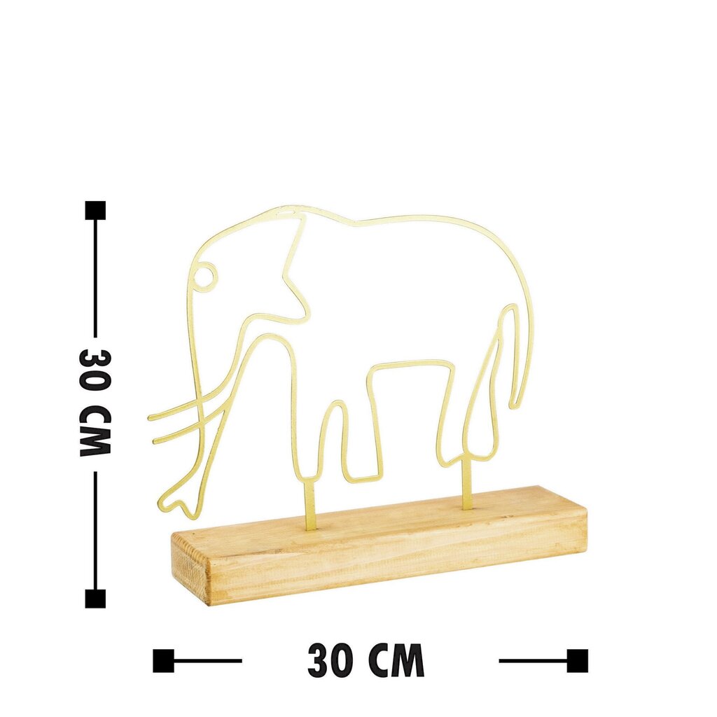 Dekoratiivne kuju Elephant Gold hind ja info | Sisustuselemendid | hansapost.ee