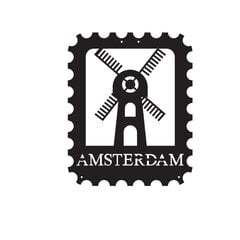 Металлическое украшение стены Amsterdam Stamp цена и информация | Детали интерьера | hansapost.ee