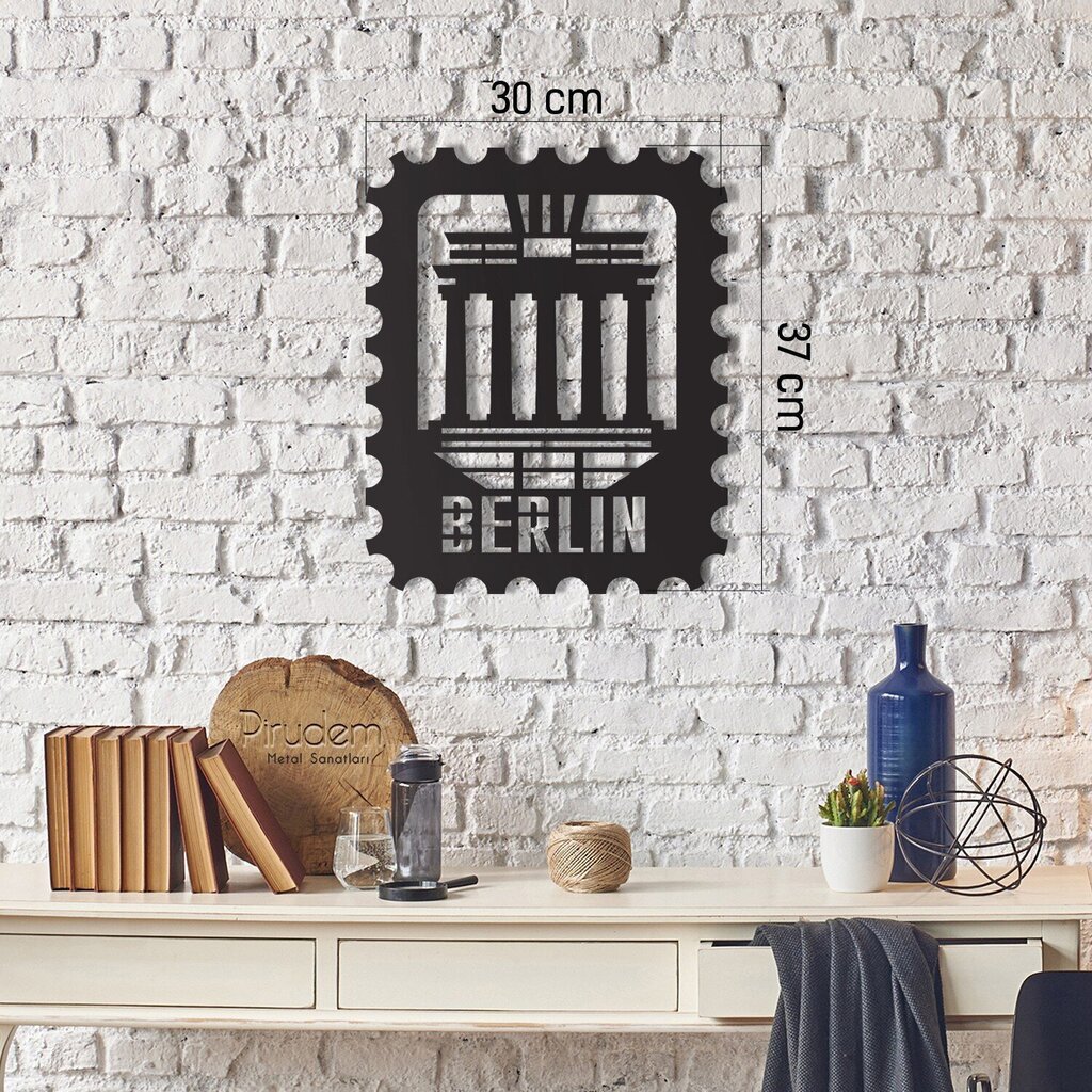 Metallist seinadekoratsioon Berlin Stamp hind ja info | Sisustuselemendid | hansapost.ee
