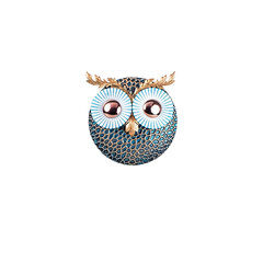 Metallist seinadekoratsioon Owl 3 Copper, 19x19 cm hind ja info | Sisustuselemendid | hansapost.ee
