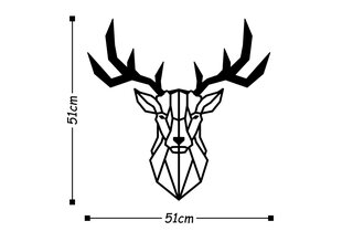 Металлическое украшение на стену Deer цена и информация | Детали интерьера | hansapost.ee