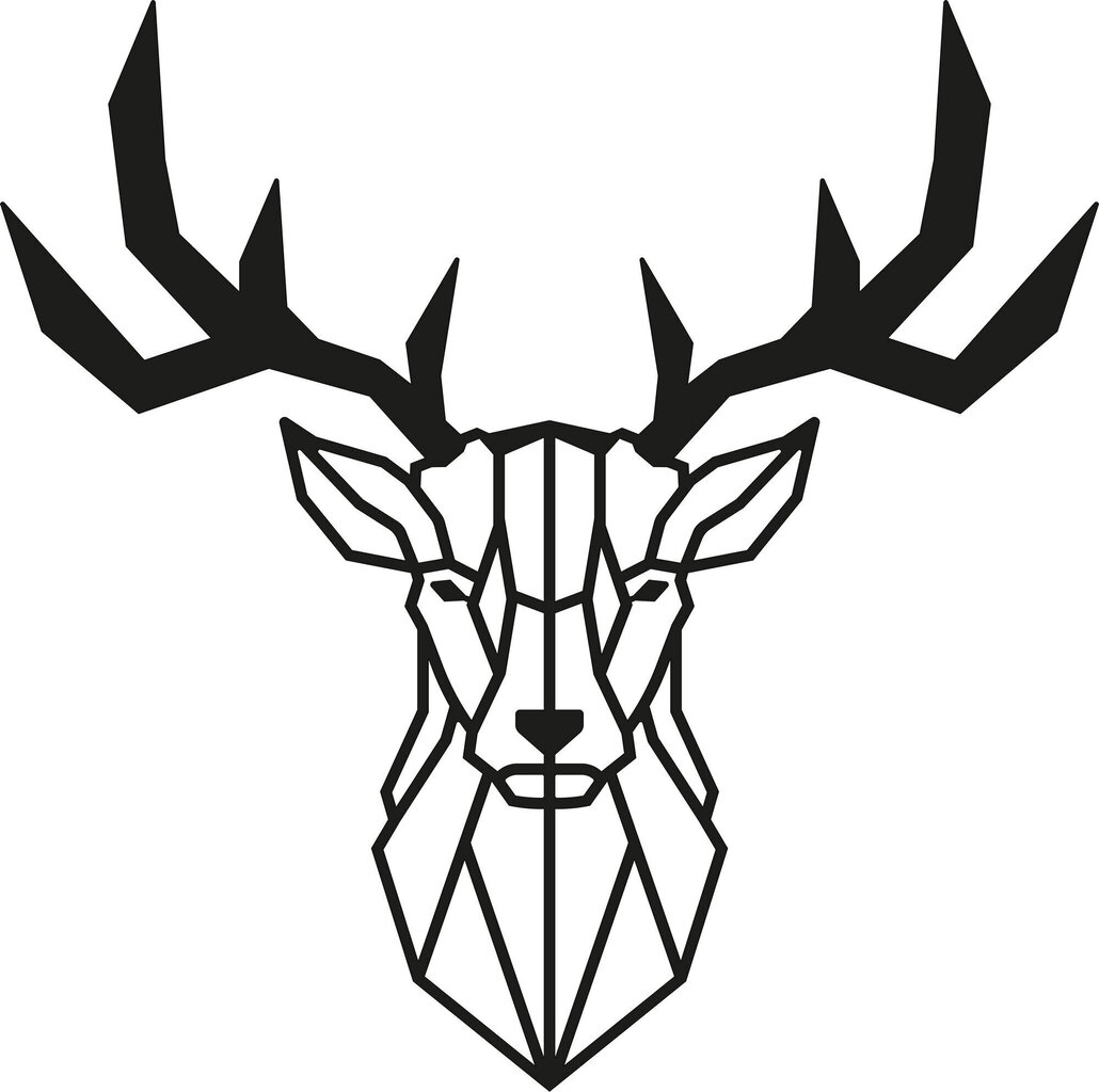 Metallist seinadekoratsioon Deer цена и информация | Sisustuselemendid | hansapost.ee