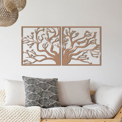 Металлическая декорация на стену Tree2 Copper, 100x50 см цена и информация | Детали интерьера | hansapost.ee