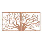 Metallist seinadekoratsioon Tree2 Copper, 100x50 cm цена и информация | Sisustuselemendid | hansapost.ee