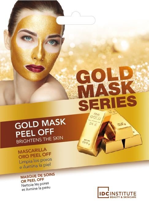 Näomask Peel Off IDC Institute Gold Mask Series 12 Ühikut цена и информация | Näomaskid ja silmamaskid | hansapost.ee