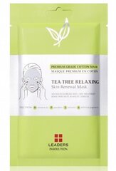 Расслабляющая листовая маска для лица Leaders Tea Tree, 25 мл цена и информация | Маски для лица, патчи для глаз | hansapost.ee