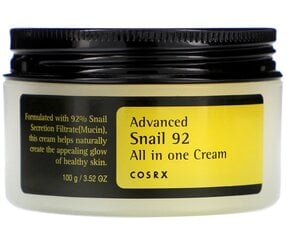Näokreem CosRX Advanced Snail 92, 100 ml hind ja info | Näokreemid | hansapost.ee