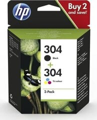 Originaalne Tindikassett HP 304 Mitmevärviline hind ja info | Tindiprinteri kassetid | hansapost.ee