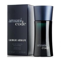 Tualettvesi Giorgio Armani Armani Code Homme EDT meestele 50 ml hind ja info | Parfüümid meestele | hansapost.ee