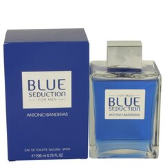 Tualettvesi Antonio Banderas Blue Seduction EDT meestele, 200 ml price and information | Perfumes for men | hansapost.ee