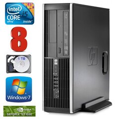 HP 8100 Elite SFF i5-650 8GB 1TB GT1030 2GB DVD WIN7Pro цена и информация | Стационарные компьютеры | hansapost.ee