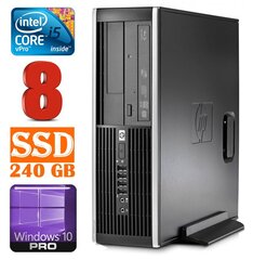 HP 8100 Elite SFF i5-650 8GB 240SSD DVD WIN10Pro [refurbished] цена и информация | Стационарные компьютеры | hansapost.ee
