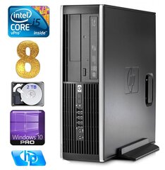 HP 8100 Elite SFF i5-650 8GB 2TB DVD WIN10Pro [refurbished] цена и информация | Стационарные компьютеры | hansapost.ee
