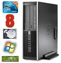 HP 8100 Elite SFF i5-650 8GB 2TB GT1030 2GB DVD WIN7Pro [refurbished] цена и информация | Стационарные компьютеры | hansapost.ee