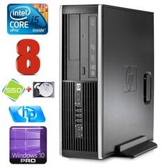 HP 8100 Elite SFF i5-650 8GB 120SSD+1TB DVD WIN10Pro [refurbished] цена и информация | Стационарные компьютеры | hansapost.ee