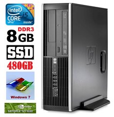 HP 8100 Elite SFF i5-650 8GB 480SSD GT1030 2GB DVD WIN7Pro [refurbished] hind ja info | Lauaarvutid | hansapost.ee