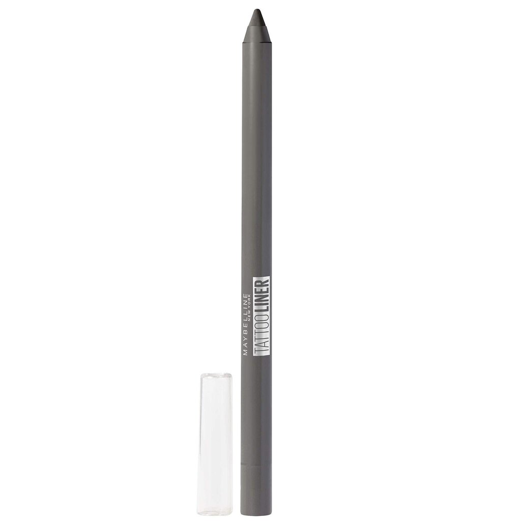 Geel silmapliiats Maybelline New York Tattoo Liner, 901 Intense Charcoal, must, 1.3 g hind ja info | Lauvärvid, ripsmetušid ja silmapliiatsid | hansapost.ee