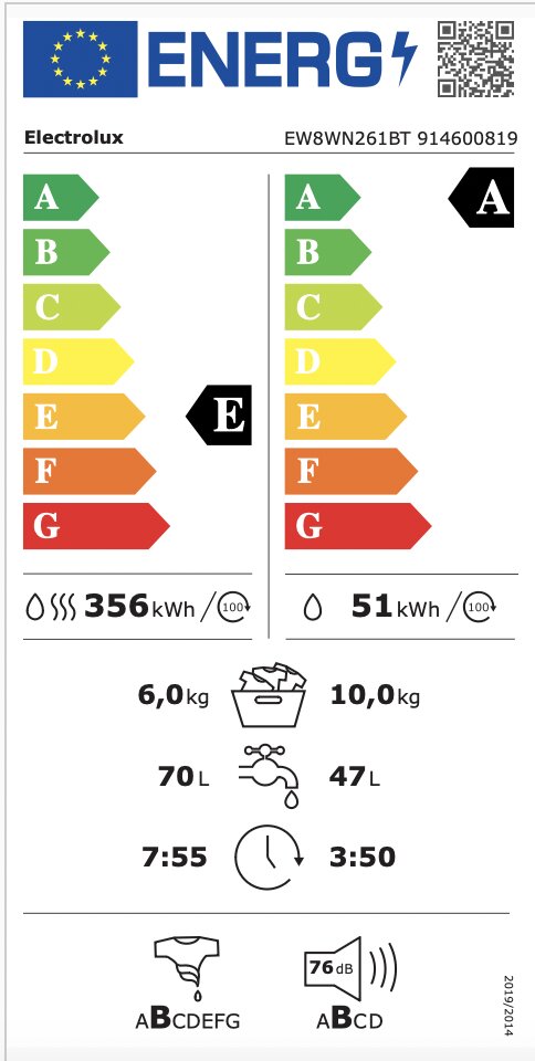 Electrolux PerfectCare 800 EW8WN261B цена и информация | Pesumasinad | hansapost.ee