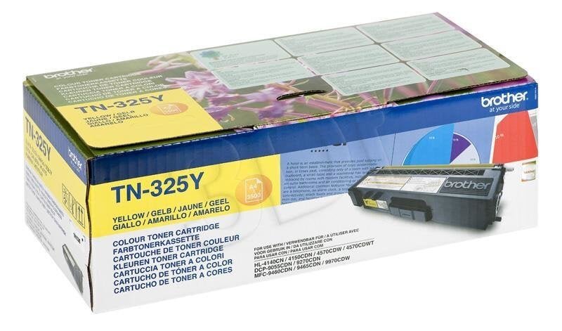 Laserprinteri kassett Brother TN325Y, kollane цена и информация | Laserprinteri toonerid | hansapost.ee