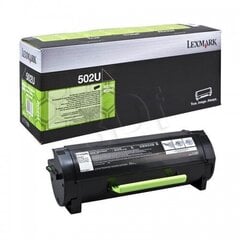Lexmark 502U Ultra High Yield Return Program Toner Cartridge (20K) for MS510dn / MS610de / MS610dn / MS610dte hind ja info | Laserprinteri toonerid | hansapost.ee