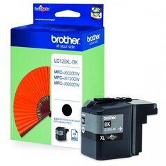Brother LC129XLBK, Black Ink Cartridge High Yield 2400 pages hind ja info | Laserprinteri toonerid | hansapost.ee