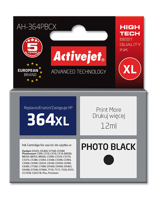 ActiveJet ink AH-364PBCX HP CB322EE nr 364XL Photo Black hind ja info | Laserprinteri toonerid | hansapost.ee